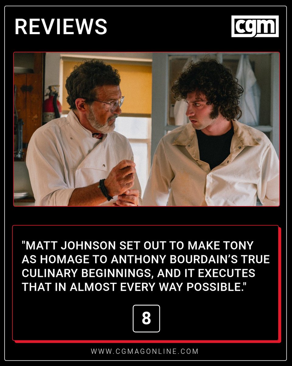 CGMagonline's tweet photo. "Matt Johnson set out to make Tony as homage to Anthony Bourdain’s true culinary beginnings, and it executes that in almost every way possible."

https://t.co/W21cADHYjr

#Tony #AnthonyBourdain #MovieReview https://t.co/rqlzieXlJW
