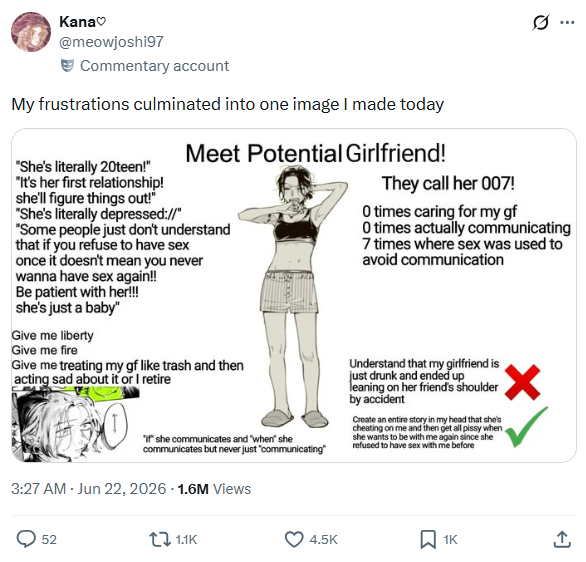 cacannnla's tweet photo. @flopmachu you cannot just "not about you" your way out of this cause you just made up a complete bs dropped on everyone head lol?
it's like the opposite of "not all men" narrative cause deadass there're zero yuri fans like you said, this is how the most popular yuri fandom treat their mc https://t.co/N1I0SG1Vgk