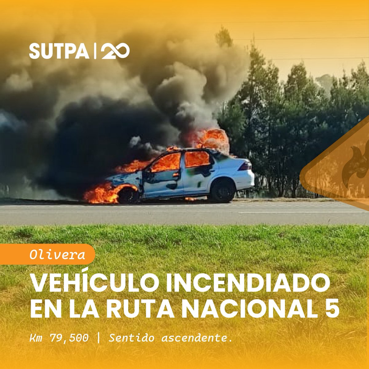sutpapeajes's tweet photo. Cada emergencia requiere una respuesta rápida y coordinada. En la Ruta Nacional 5, los compañeros de Seguridad Vial trabajaron en el lugar del incidente para resguardar la circulación y acompañar el operativo hasta su finalización.

#SeguridadVialEnAcción https://t.co/z8gWvzqMPL