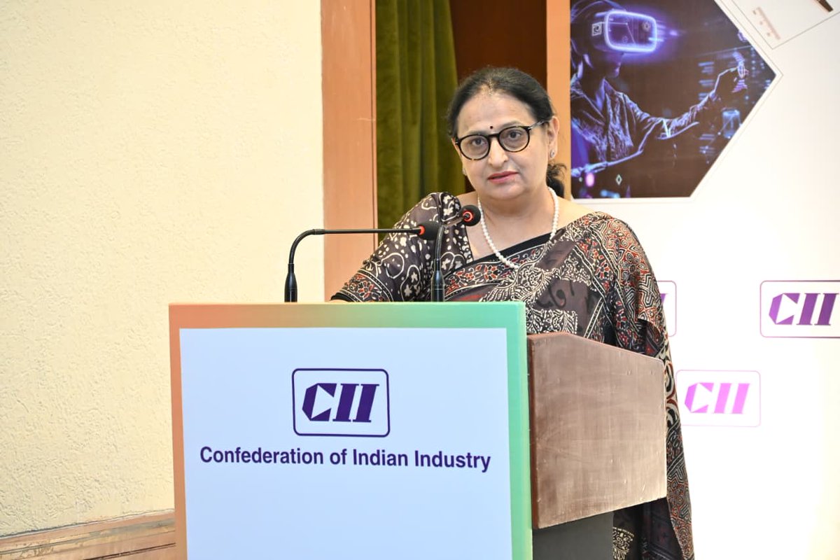 PrinSciAdvOff's tweet photo. At the Confederation of Indian Industry (@FollowCII) Women in STEM Leadership Summit, Dr Parvinder Maini, Scientific Secretary, Office of the Principal Scientific Adviser to the Government of India, delivered a Special Address on “Powering Inclusive Innovation for India’s Technology Future”. She was joined by @AmbAckermann, German Ambassador to India and Bhutan; Dr (Smt) Chandrika Kaushik, Distinguished Scientist and Director General, @DRDO_India ; Ms Candace Johnson, Founder/Co-Founder, @SES_Satellites, Loral Teleport Europe and Europe Online, and Chair, @seraphim_space;  Ms Soni Kaul, Principal Expert, Anusandhan National Research Foundation (@ANRFIndia ); @DrAshishM1, Executive Director, CII and Ms Swati Mor, Head - Human Resources, @ReNewCorp

Dr Maini highlighted that inclusive innovation is both a strategic and economic imperative for a Viksit Bharat. In an evolving geopolitical landscape, strengthening domestic capabilities and enabling broad-based participation in innovation are essential to enhancing India’s resilience, competitiveness, and strategic autonomy. She emphasised the need to move beyond representation towards meaningful leadership, recognising women as architects of scientific progress and technological transformation.

She also highlighted key initiatives of the Office of the PSA advancing inclusivity in STEMM, including the Science & Technology Clusters-four of which are headed by women-RuTAG 2.0, I-STEM WEST, the She Is: 75 Indian Women in STEAM compendium, and the upcoming Inclusivity in STEMM Self-Assessment and Reporting Framework (SARF).

The Summit brought together leaders from government, academia and industry to advance inclusive leadership and create pathways for women to shape India’s scientific and technological future.