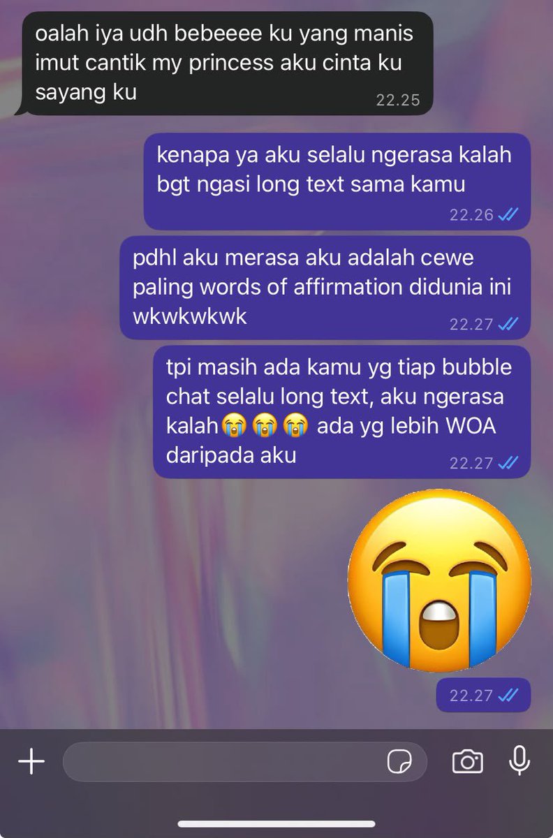 atsmophere's tweet photo. jujur gue selalu bingung mau jawab apa ke dia bener2 semua long text dibabat ama dia bikin gue ga bisa berkata2 lagi dan merasa kalah sebagai cewe lovlang woa😭😭😭😭☝ https://t.co/kKgKy03YVM