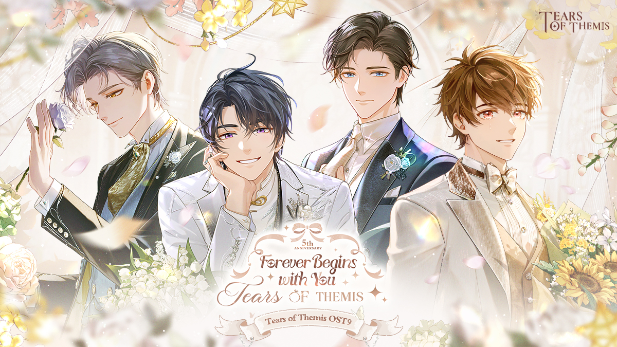TearsofThemisEN's tweet photo. ✦ #TearsOfThemis OST9 ✦ Forever Begins With You

Enjoy the album containing 18 tracks created by HOYO-MiX!

Listen here >>>
🎶 Spotify: https://t.co/7sYl0LvyNO
🎶 Apple Music: https://t.co/aVxRtRN6py

#ToT5thAnniv #ToTWedding https://t.co/oyRhwlD1az