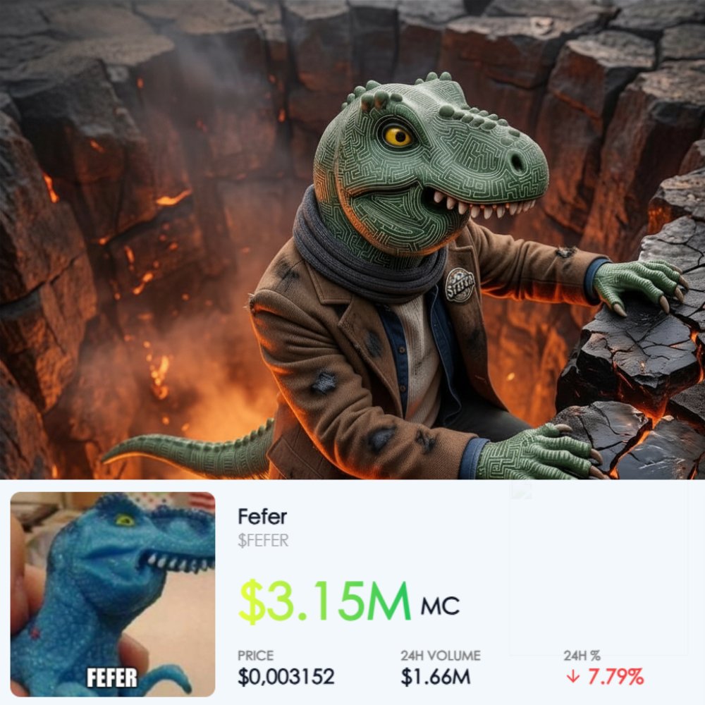 feferfun's tweet photo. FEFER seems to have escaped the fire pit. Its climbed back above a $3M market cap.

Now lets see what its next target will be. What do you think? fefer:native https://t.co/HC9vimLGHp
