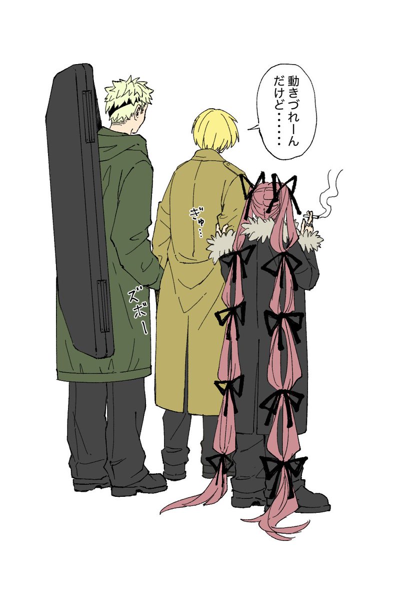 4gwswv's tweet photo. 謎パロトリオに味を占めた絵 https://t.co/Jm9gUFNzJ3