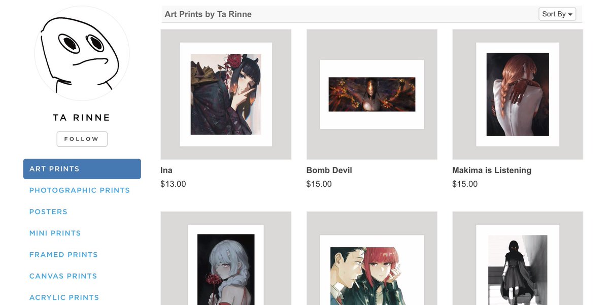 TaRinne's tweet photo. My artwork is now available on INPRNT!✨ https://t.co/HxzqaJ4mG2
