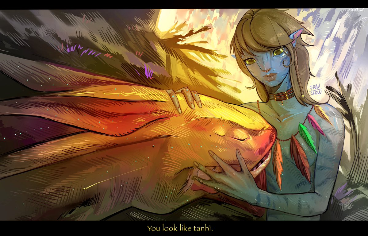 FraUcrow4's tweet photo. Seyalu  is a teenager with her tsmuke Tanhi! In first time, she flew with her without a equipment, because she trusted so much;3. 
  *tanhi - star

#avataroc #avatar #art https://t.co/FQZXds8RIe