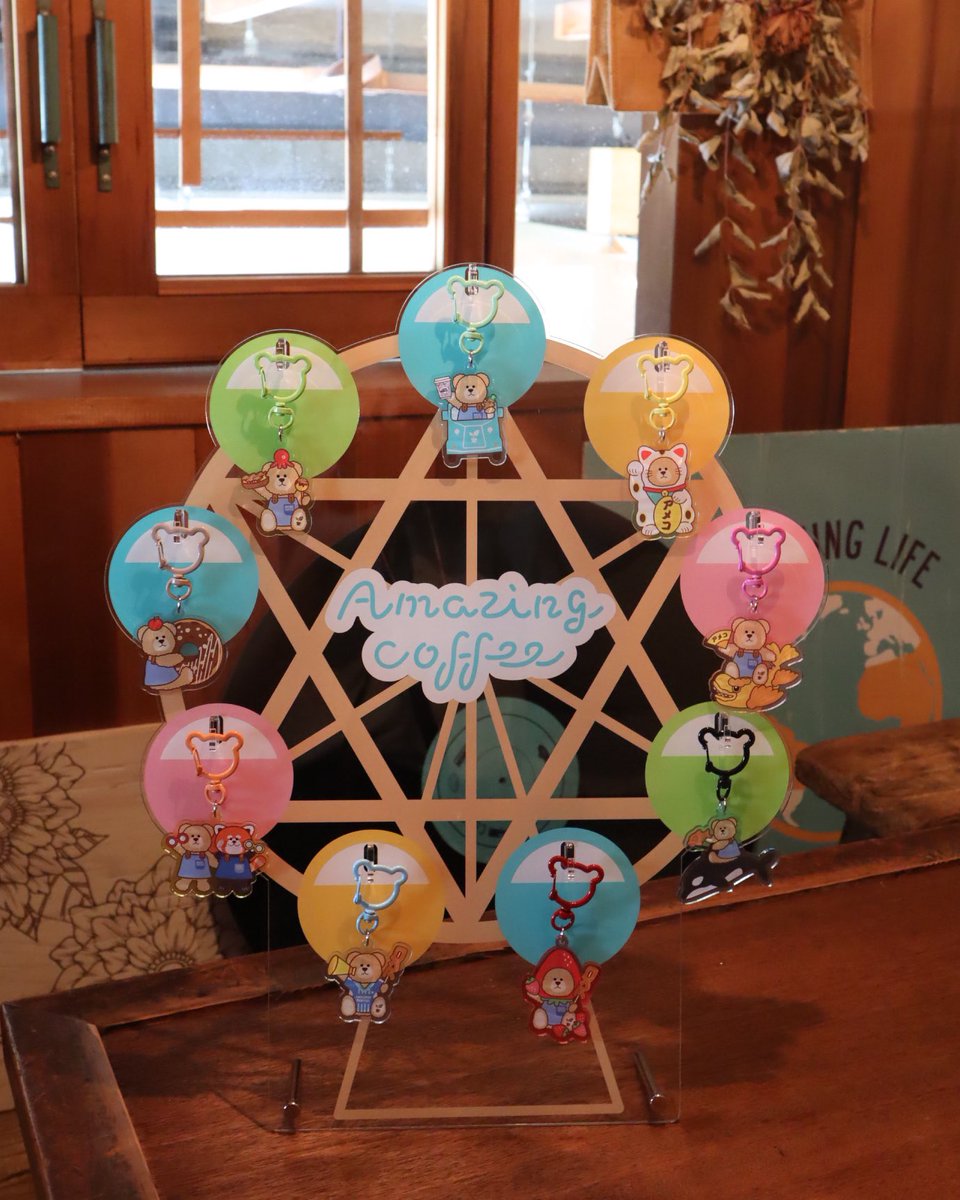 amazingcoffee__'s tweet photo. ／
【観覧車型ディスプレイ】プレゼント🎡
SNSキャンペーン🐻
＼

【AMAZING ベア アクリルキーホルダー】と一緒に素敵な写真をアップして、観覧車型ディスプレイをGETしよう！

■対象SNS
X・Instagram
#ご当地アメベア #アメコ
■応募期間
8/1(土)12:00～8/31(月)23:59まで

https://t.co/2QwZ73g5VV https://t.co/xpYzvHWZiQ