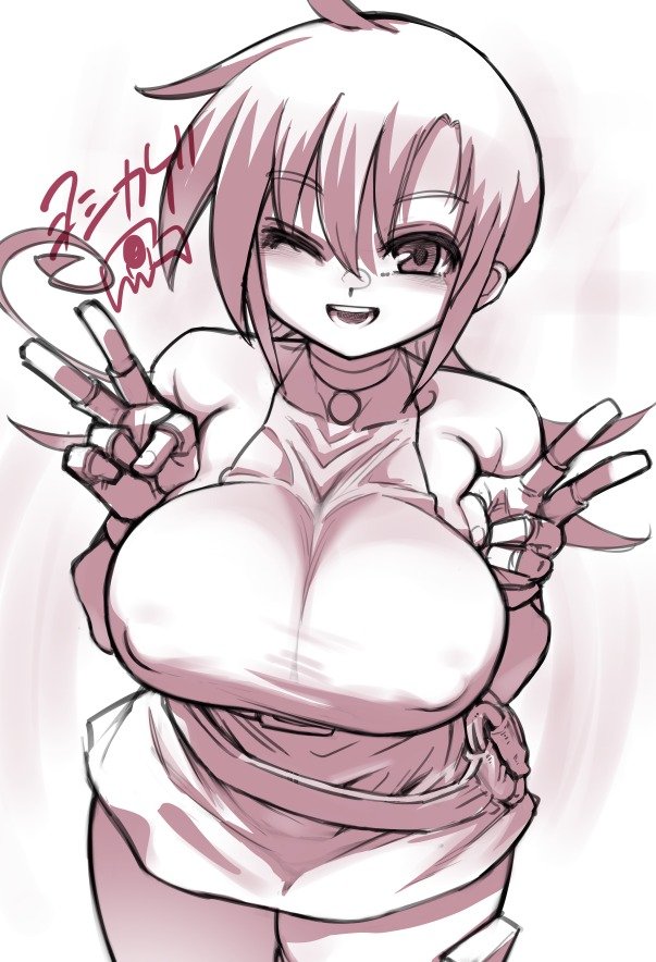 Yo4kage's tweet photo. 確かアニメ版デュエル・マスターズで同じポーズしてたよなっていう黄昏ミミさんの落書き https://t.co/Aw2JNncB8H