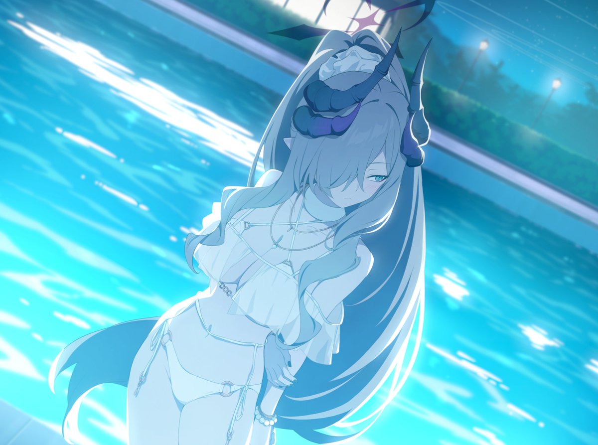 kudaizuna's tweet photo. Swimsuit Makoto Memorial Lobby at High Quality

- From the recent JP Blue Archive Update https://t.co/e7TfZbPgLG