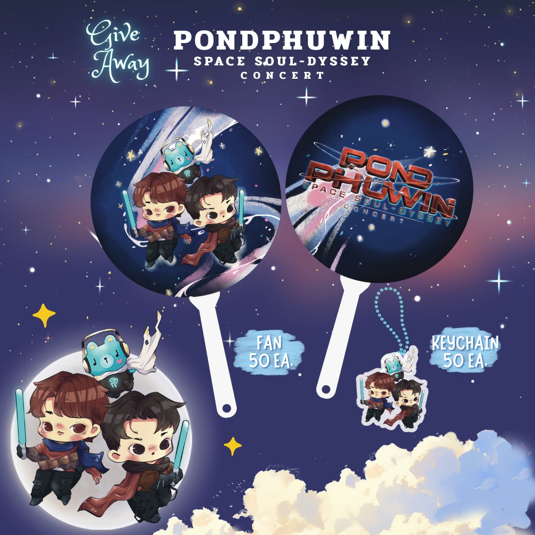 chitchamayz's tweet photo. Giveaway for #PondPhuwinCONCERT

• พัด + พวงกุญแจ : 50 set •

 วันที่ : 21-23/08/2026 
สถานที่ :  Impact arena 

✨️ขออนุญาติยัดใส่มือเลยนะคะ ฝากรับไปใช้ด้วยนะคะ ตั้งใจทำมากๆ 🤣 https://t.co/0X5htl0e1u