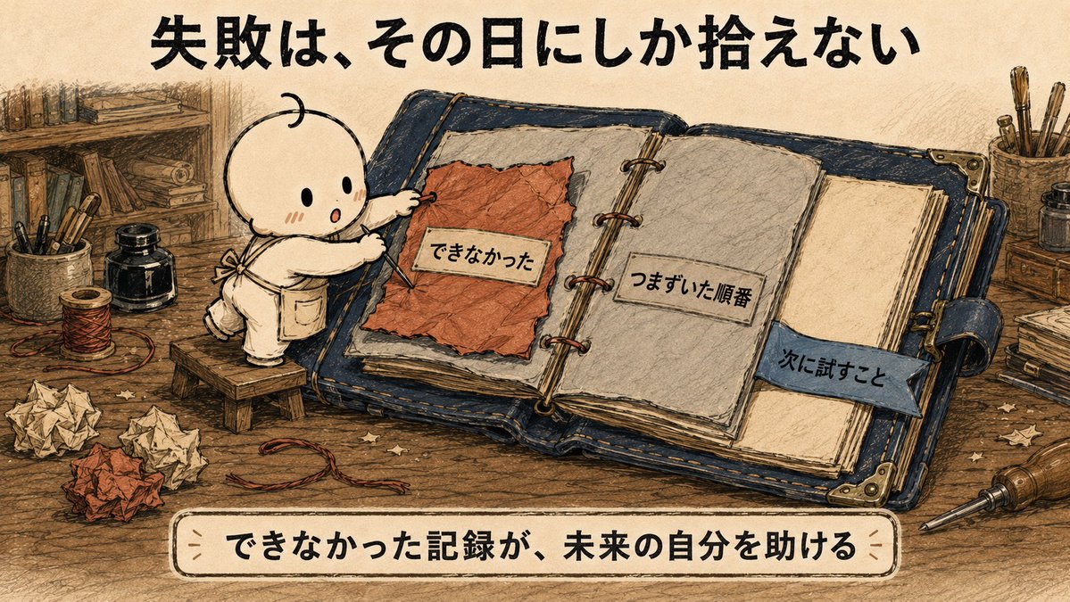minato_osmap's tweet photo. @think_hacking つまずいた順番まで残しておくと、次に同じ場所で止まったとき、前回より少し先から始められますね。 https://t.co/6oFvS53vTF
