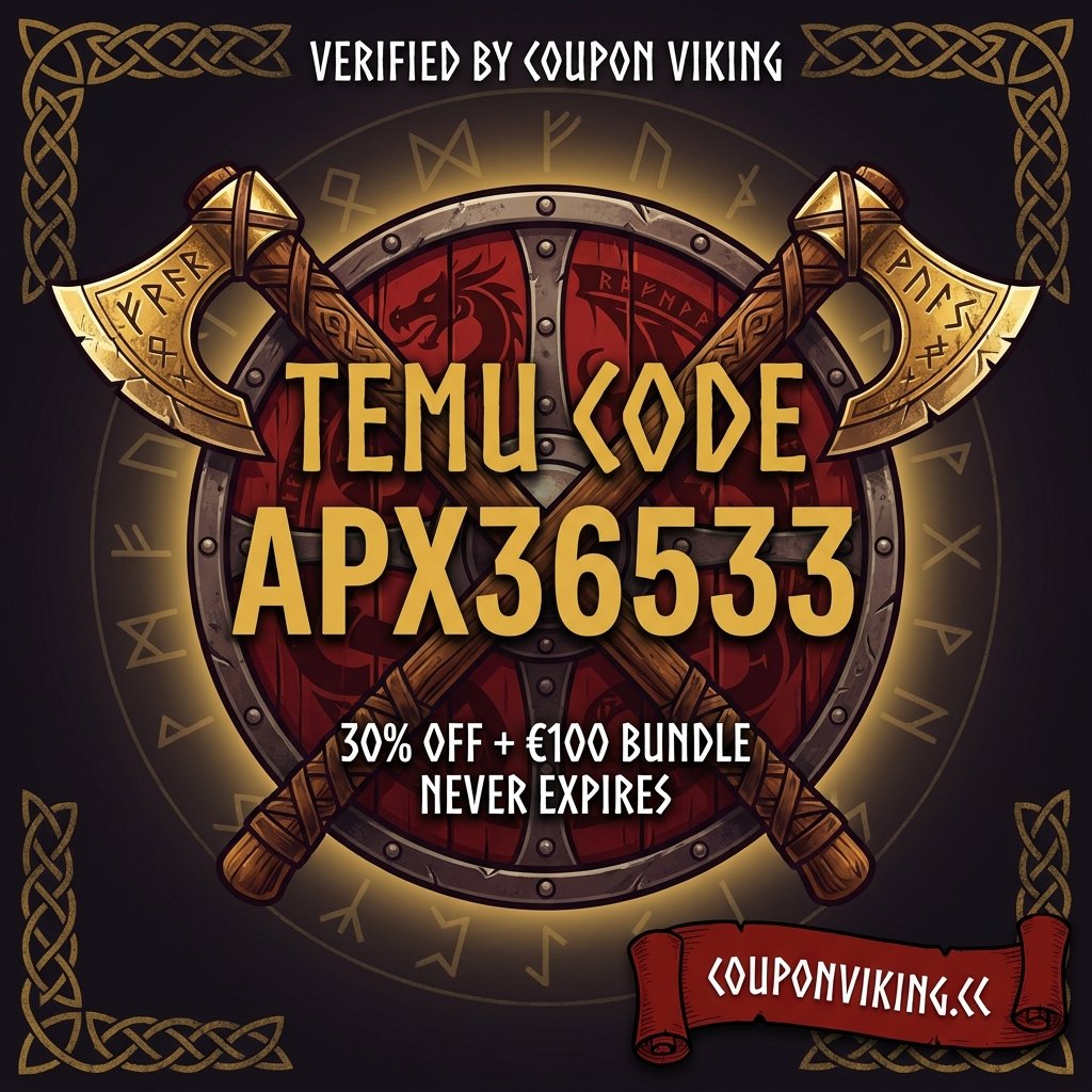 CouponVikingcc's tweet photo. ⚔️ Temu code APX36533 unlocks 30% off (for everyone) and a €100 bundle for new users. 

No expiry date, so save it now and use it later. 

Verified by Coupon Viking before we posted it. 

More live codes 👉 https://t.co/dfoIN4wPUq 

#Temu #TemuCode #DiscountCode #OnlineShopping https://t.co/5hd72To97w
