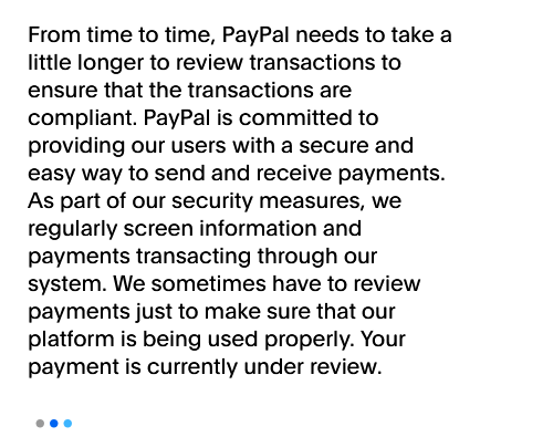 Mql5CoderIndia's tweet photo. Paypal Holding money since last 6 days, Keep saying wait 72 hours or it may take more days sometime. Affecting the busines. https://t.co/tWTsVYlIK5