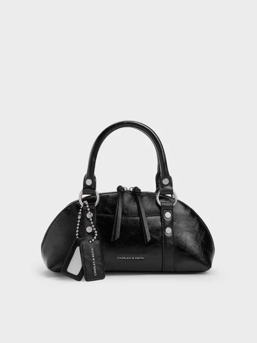 CHARLES & KEITH リボンハンドル パールバッグ CHARLES & KEITH パール 
