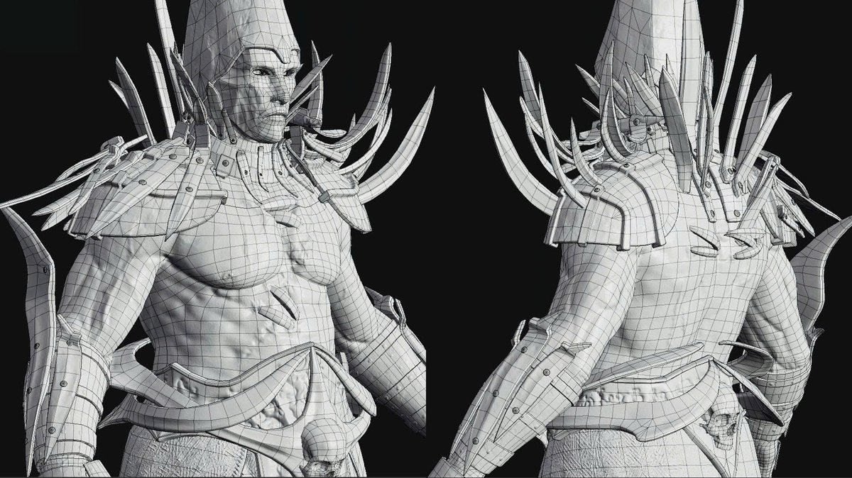 rivernight3d's tweet photo. • Character: Vorgrim
• Behind every game-ready character is a complete production pipeline.
• High Poly Sculpt → Low Poly → UV → Baking → PBR Texturing.
• By @quanpa3d | River Night Studio 📷
#RiverNightStudio #Hardsurface #3DArt #GameDev #CharacterArt https://t.co/WLM4ZYvOiC