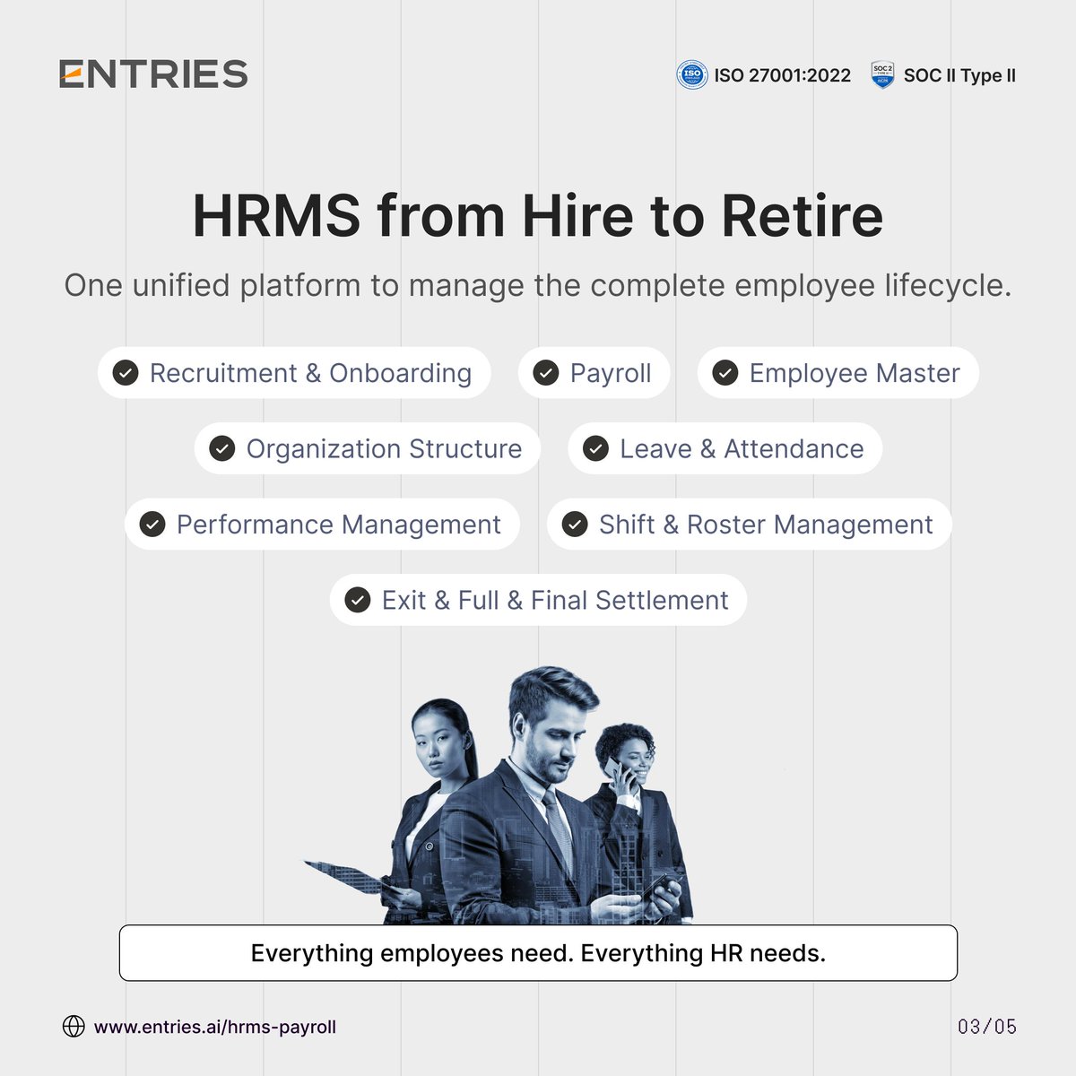 Entries_ai's tweet photo. High-performing teams start with clear goals and continuous feedback.

Track KRAs &amp; KPIs, streamline reviews, enable 360° feedback, and reward top performers with Entries HRMS PMS.

 Drive performance. Scale smarter.

#HRMS #EntriesERP #PerformanceManagement #HRTech #StartupIndia https://t.co/nxGoBCH5Ff