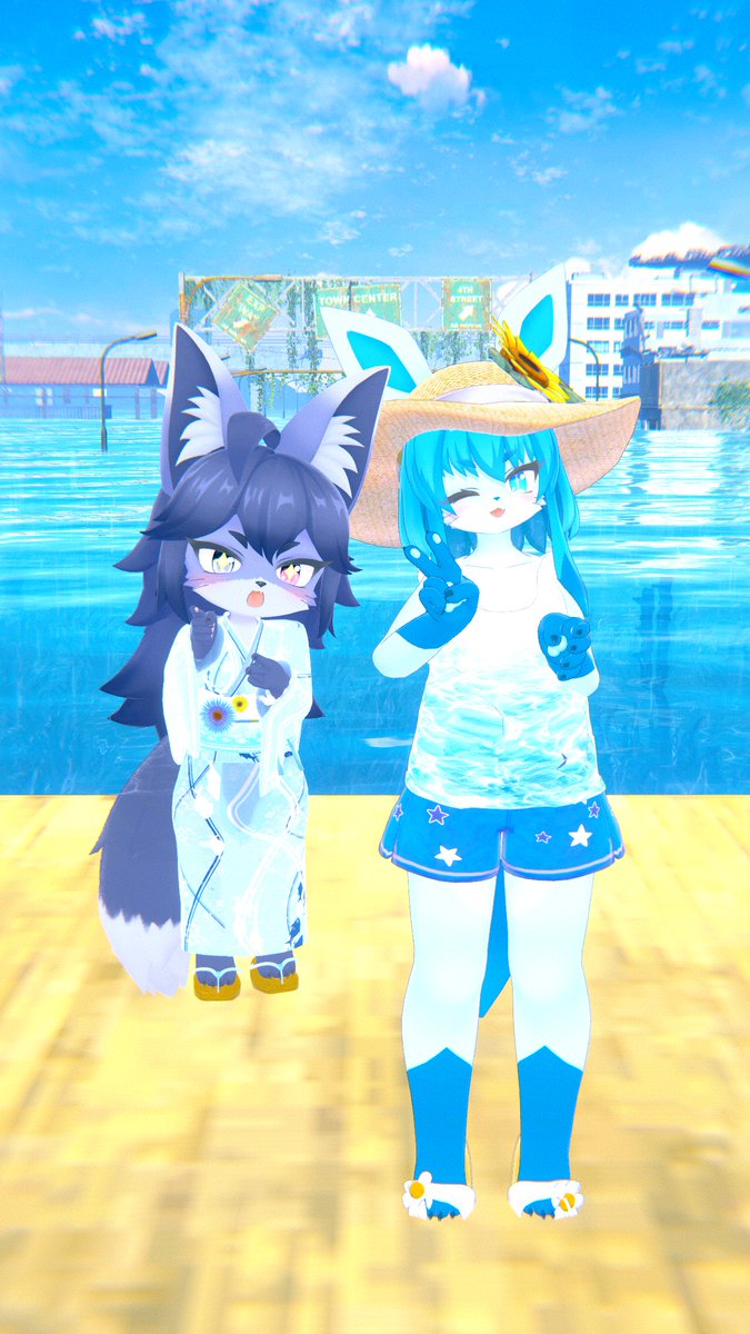 hani_1029's tweet photo. 夏っぽいワールドにて、KAWAII!! https://t.co/MVC75dgN0W