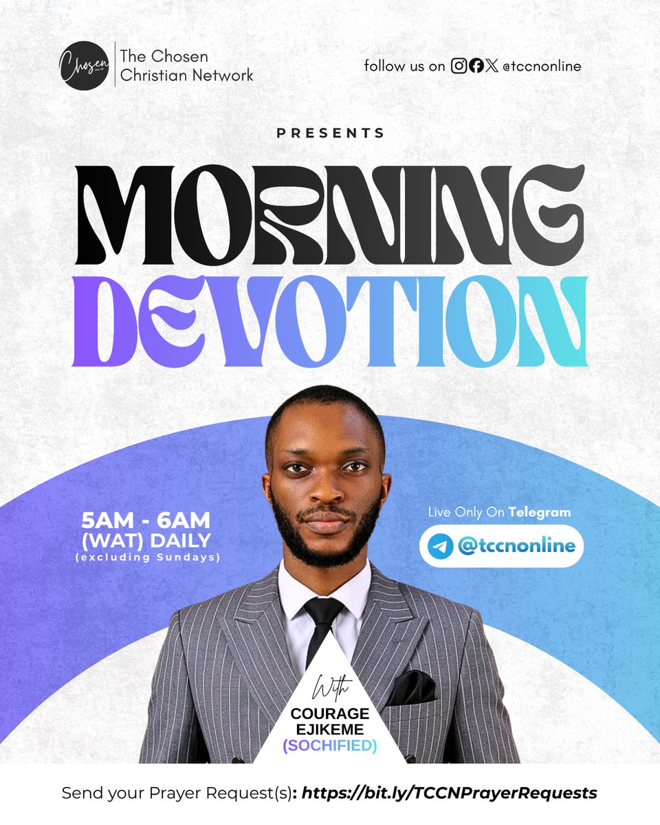 tccnonline's tweet photo. "The earnest prayer of a righteous person has great power." - James 5:16 (NLT)

Share your prayer requests with us, and let's believe God for testimonies.

📝 https://t.co/wt4nLWu8IX

#MorningDevotion #PrayerWorks #TCCN #PrayerRequests https://t.co/r7ovUQ7RjG