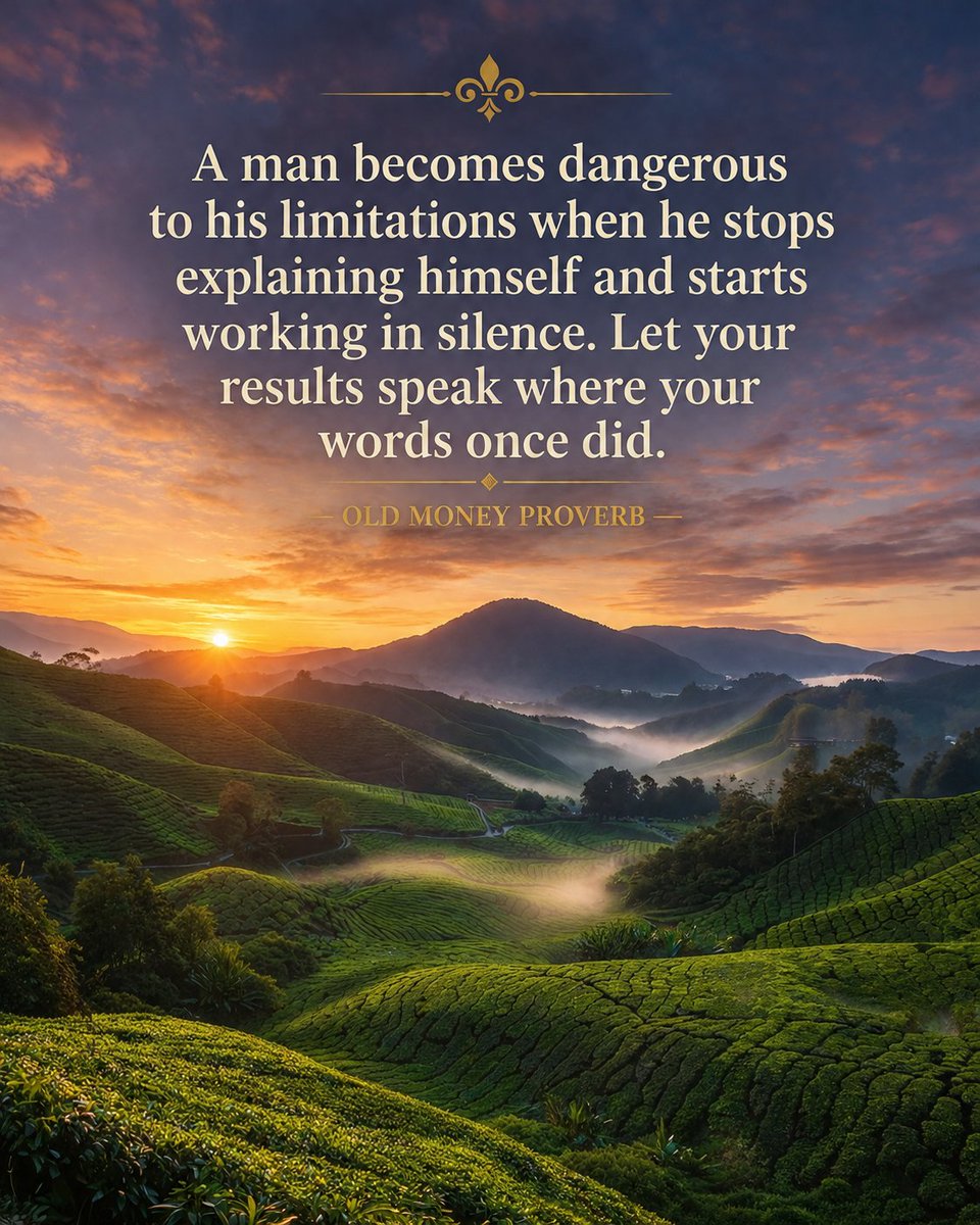 _MindsetArchive's tweet photo. There comes a point when explaining your intentions becomes less important than proving them through your actions. Work quietly and let the life you build become the answer.
#SilentProgress #ResultsMatter #LetActionsSpeak #QuietAmbition #BuildYourLegacy #FocusedMind #StrongPerson https://t.co/3yRT4wEbt7