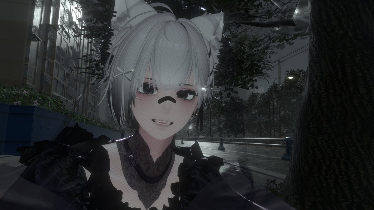 FemboySaja's tweet photo. I took these at a rainy bus stop, before the evening turned melancholic

雨のバス停で撮った。夜がまだ物悲しくなる前に。

#VRChat写真 #泣夜 https://t.co/OXGs57dZio