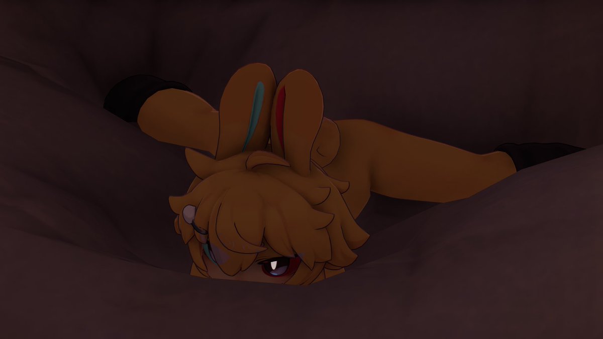 swagsauce95's tweet photo. Shoutout @oneeightysevenm for recoloring this random bunny boy vrc model I bought online for me we got mors as a real thing now chat 🔥🔥🔥 https://t.co/S1qKACVBqs