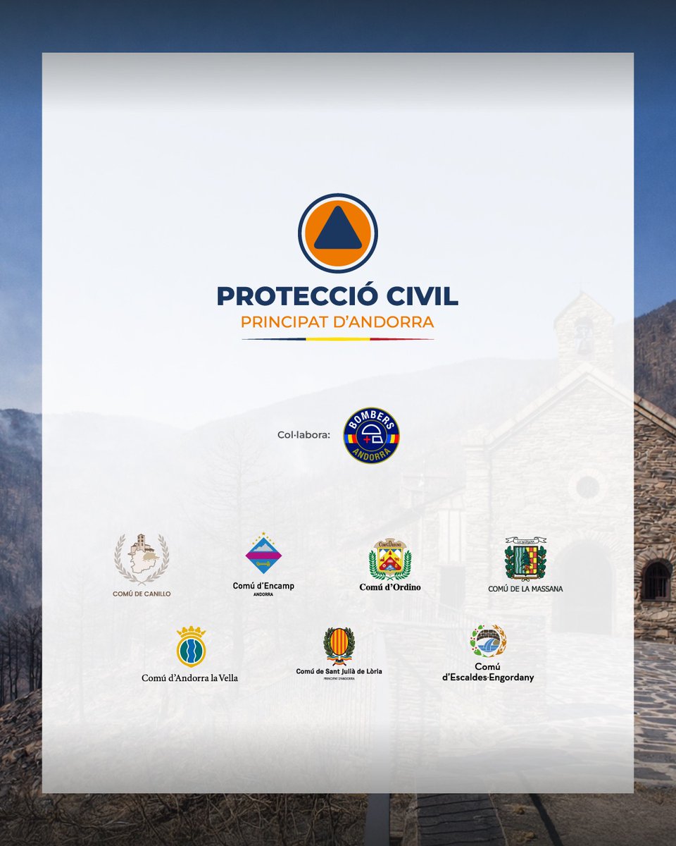 pcandorra's tweet photo. 🔥🌡️ Ens trobem en situació de prealerta al centre-sud del país per altes temperatures i per perill d'incendi forestal, amb nivell 2 de perill d'incendi (molt alt).

⚠️ Aquesta imatge és fictícia, però el risc és ben real... I si demà deixés de ser-ho?

🔎 Sabíeu que l'estiu del 1986 un incendi forestal a la zona de Juberri, a Sant Julià de Lòria, va afectar diverses hectàrees de bosc i va requerir una important mobilització dels equips d'emergència? Els incendis formen part de la nostra història, però el risc continua existint i només la prevenció pot evitar que episodis com aquest es tornin a repetir.

⛰️ Abans de sortir a la muntanya, consulteu la previsió meteorològica a 
https://t.co/hQlqvLUwi3   i el nivell de perill d'incendi a https://t.co/mbZnWN1EYu.

💪 Sigueu prudents i recordeu: «Aquesta imatge és artificial, no la fem realitat!»

#elfocnoésunjoc
#méspreparatsmésresilients