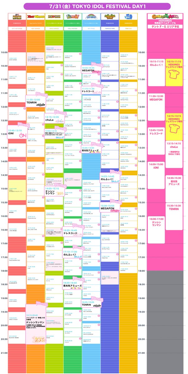 heroines_idol's tweet photo. #TIF2026 
HEROINESの特典会タイムテーブル公開📅

特典会実施に加え、フェスグッズの販売も👌
ヒロインズと一緒に、最大級のアイドルフェス満喫しちゃおう🔥

 #TIF #ヒロインズ https://t.co/kUXdnUiRj8
