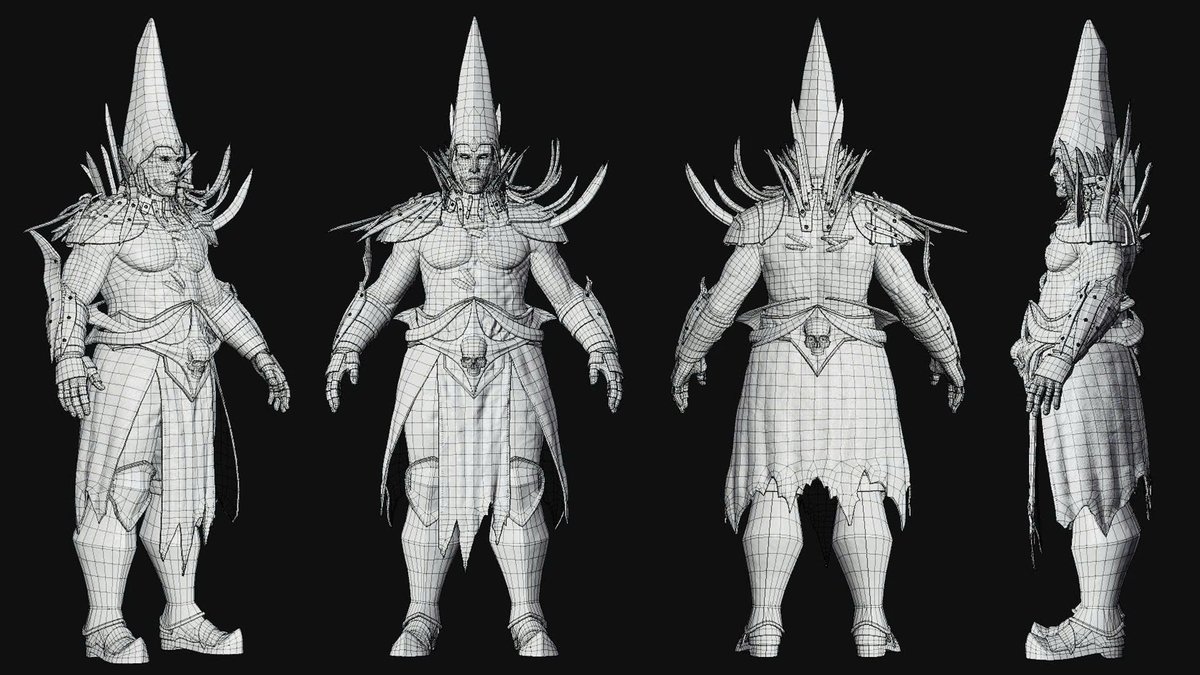 rivernight3d's tweet photo. • Character: Vorgrim
• Behind every game-ready character is a complete production pipeline.
• High Poly Sculpt → Low Poly → UV → Baking → PBR Texturing.
• By @quanpa3d | River Night Studio 📷
#RiverNightStudio #Hardsurface #3DArt #GameDev #CharacterArt https://t.co/WLM4ZYvOiC