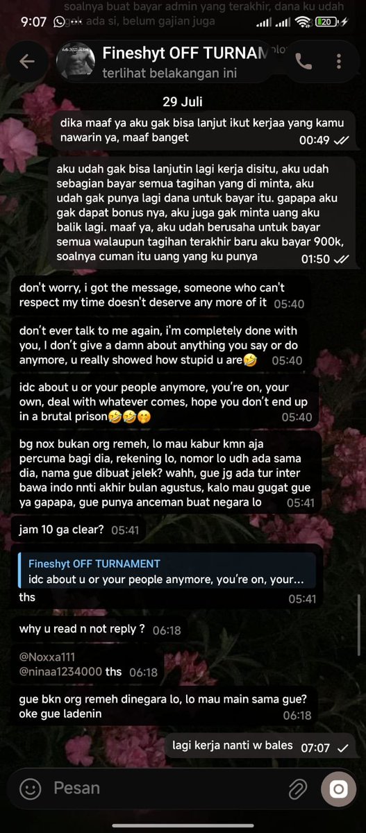 institust's tweet photo. temen gua loh nge akhirin semuanya dengan baik baik aja? TANPA MAKI MAKI LU ANJING. beda cerita kalo gua. dia bahkan blng gpp kalo gak dpt bonus AFTER LU BAWA PERGI DUIT 10JT++ NYA ITUU, ASTAGFIRULLAH https://t.co/UPhCIFRSaj