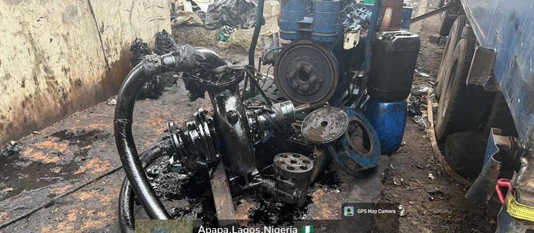 HQNigerianArmy's tweet photo. 65 BATTALION TROOPS DISMANTLE SUSPECTED ILLEGAL BUNKERING SITE IN LAGOS, ARREST SIX SUSPECTS

Troops of 65 Battalion under the leadership of the Commanding Officer, Lieutenant Colonel S Adeojo, have dismantled a suspected illegal bunkering site at the Orile General Area of Lagos State during a well-coordinated intelligence-led operation.

Acting on credible intelligence, the troops raided the site and arrested six suspected oil bunkerers. The operation also led to the recovery of four trucks, one pumping machine, and assorted pipes and drums allegedly used for illegal bunkering activities.

The suspects and recovered items have been handed over to the officers and men of the Nigeria Security and Civil Defence Corps Lagos State Command for further necessary action.

The General Officer Commanding 81 Division Nigerian Army, Major General Adebayo Abdulrahman Babalola, commended the troops for the successful operation and charged them to sustain the offensive against economic sabotage and other criminal activities within the 81 Division Area of Responsibility 

MUSA YAHAYA 
Lieutenant Colonel 
Acting Deputy Director Army Public Relations
81 Division Nigerian Army 
28 July 2026