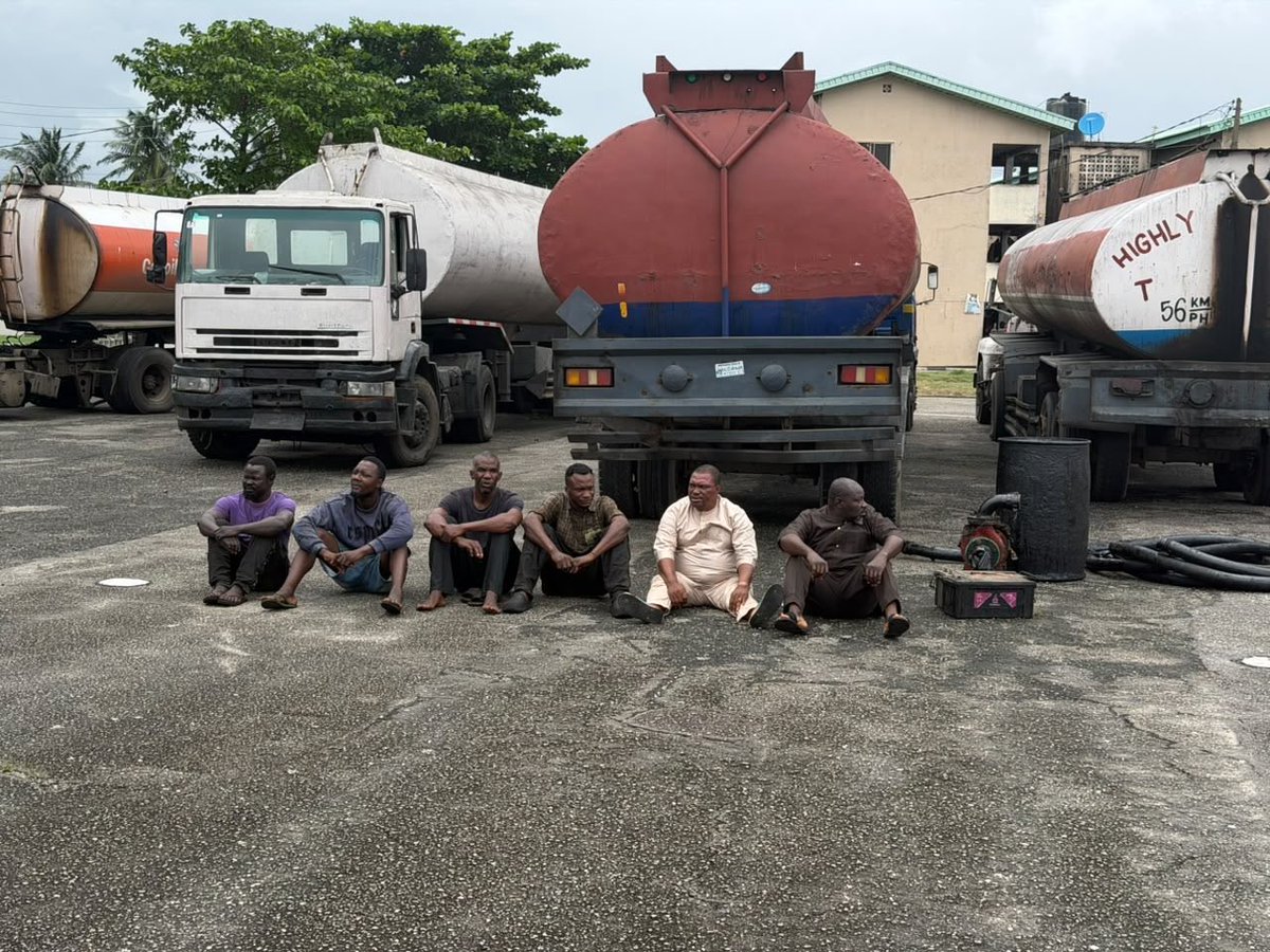 HQNigerianArmy's tweet photo. 65 BATTALION TROOPS DISMANTLE SUSPECTED ILLEGAL BUNKERING SITE IN LAGOS, ARREST SIX SUSPECTS

Troops of 65 Battalion under the leadership of the Commanding Officer, Lieutenant Colonel S Adeojo, have dismantled a suspected illegal bunkering site at the Orile General Area of Lagos State during a well-coordinated intelligence-led operation.

Acting on credible intelligence, the troops raided the site and arrested six suspected oil bunkerers. The operation also led to the recovery of four trucks, one pumping machine, and assorted pipes and drums allegedly used for illegal bunkering activities.

The suspects and recovered items have been handed over to the officers and men of the Nigeria Security and Civil Defence Corps Lagos State Command for further necessary action.

The General Officer Commanding 81 Division Nigerian Army, Major General Adebayo Abdulrahman Babalola, commended the troops for the successful operation and charged them to sustain the offensive against economic sabotage and other criminal activities within the 81 Division Area of Responsibility 

MUSA YAHAYA 
Lieutenant Colonel 
Acting Deputy Director Army Public Relations
81 Division Nigerian Army 
28 July 2026