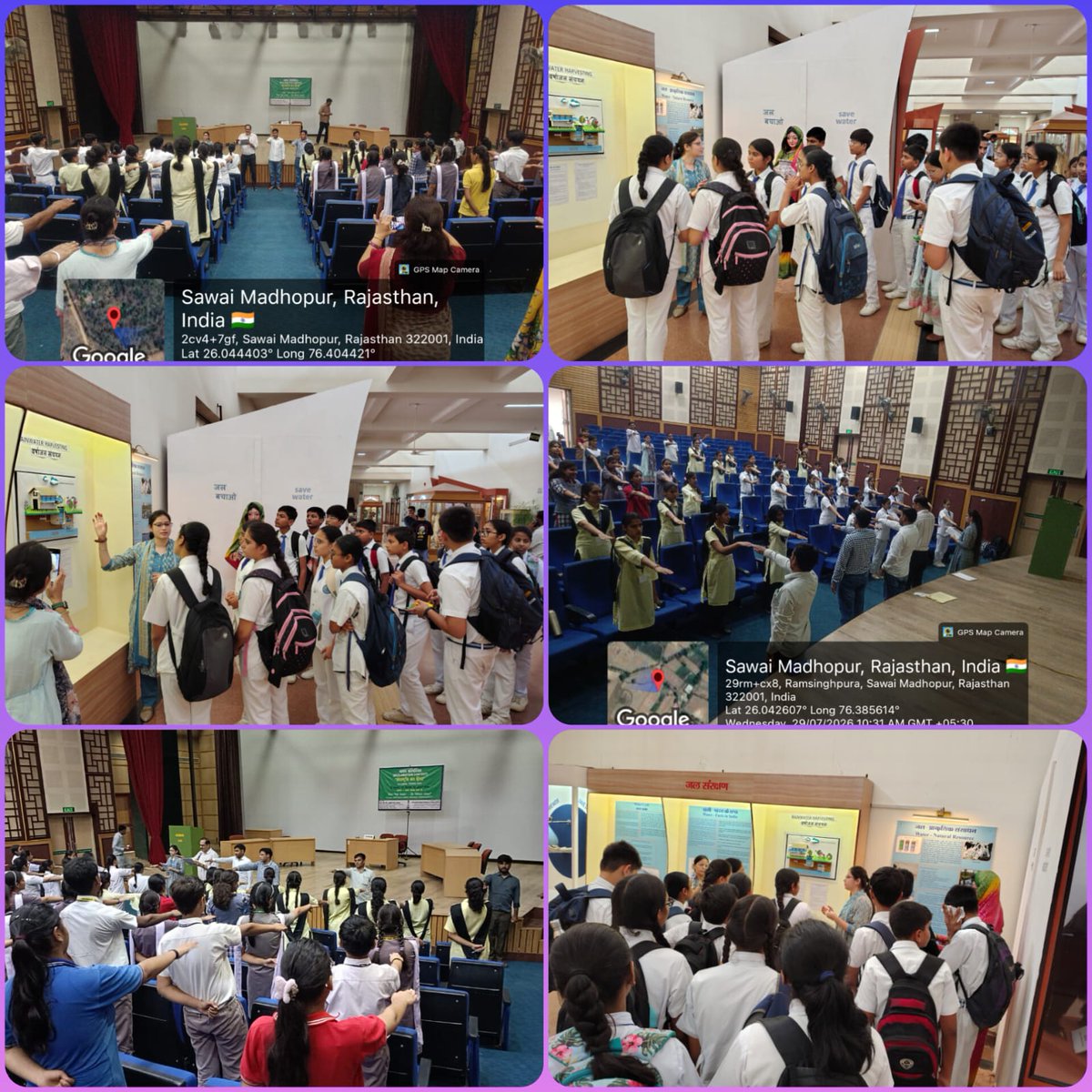 rgrmnh's tweet photo. RGRMNH, SWM, organised a Pledge under the #CatchTheRain Campaign on 29 July 2026. Around 450 students, teachers and visitors participated, pledging to conserve rainwater, adopt a sustainable, eco-friendly lifestyle. #MissionLiFE #JalSanchay https://t.co/iJTYhsaAnp