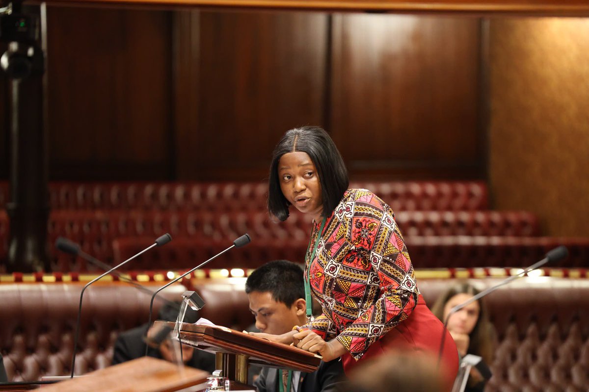 UniMACExternal's tweet photo. As Ghana’s rep at this international youth parliamentary gathering, Precious will take on a key leadership role in coordinating members of the Green Justice Movement during parliamentary proceedings ahead of the debate on the AI and Democratic Integrity Bill 2026. 

2/3 https://t.co/PHYpZgsUZU