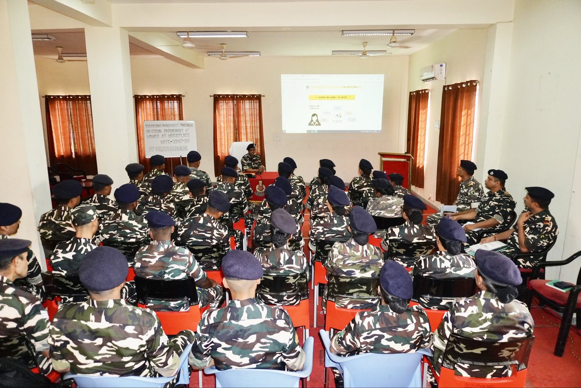 37BnSSB_INDIA's tweet photo. As on Date 28/07/26,  SHQ SSB Mangaldoi and 37 Bn SSB, Mangaldoi jointly organised a workshop on “Sexual Harassment of Women at Workplace” under the chairmanship of Dr. Smapti Verma, Commandant (Medical), CH Salonibari &amp; Presiding Officer, ICC. https://t.co/p8sHBJsYVh