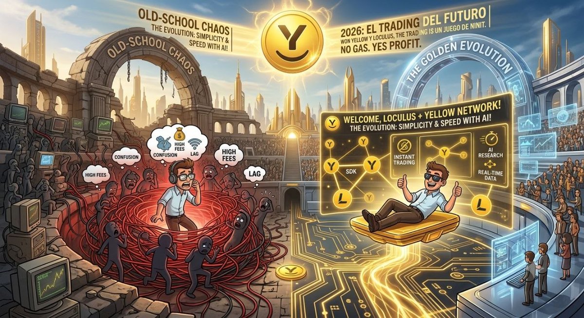 0xYellow_Navy's tweet photo. Trading used to feel like fighting a war against your own tools.

Gas fees eating your profits, high slippage, lag, and ten different tabs open just to research a single tradesound familiar?

That’s the old-school chaos we’ve all been trapped in. But the game is changing.

With Loculus powered by @Yellow Network crypto trading is evolving into a seamless, high-speed experience.

Imagine having an AI co-pilot handling instant execution, deep market research, and zero-gas trading, all in one place.

Stop wrestling with clunky infrastructure. It's time to trade smarter, faster, and without the headaches.

 Start now https://t.co/gbyKztP0ZD

#YellowNetwork #Loculus #CryptoTrading