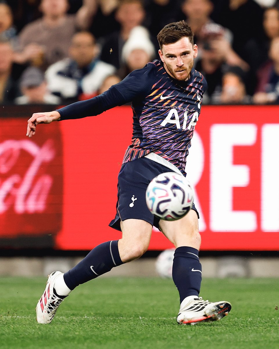 SpursOfficial's tweet photo. Andy Robertson’s first outing as a Spurs player 🫡 https://t.co/q5bdzQknJ2
