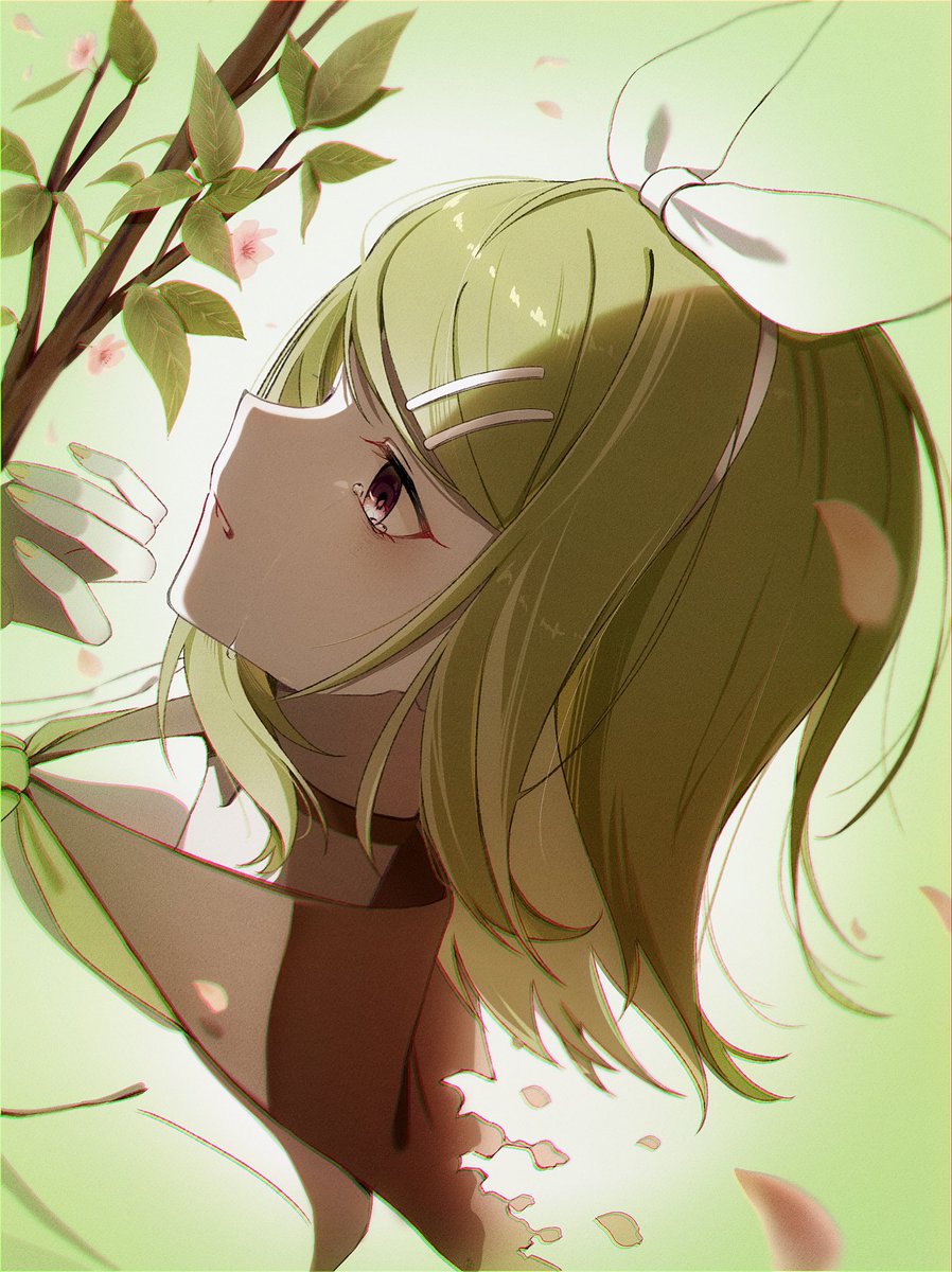Yusenn_ringo's tweet photo. 010. あの春を返して / カンザキイオリ
#100曲ボカロ絵チャレンジ 
#鏡音リン https://t.co/ntukRm7x7I