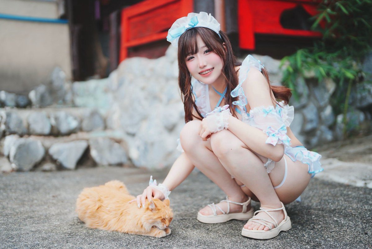 cosplay_ao_'s tweet photo. 水着 女の子 ねこ https://t.co/cX5dIE10rh