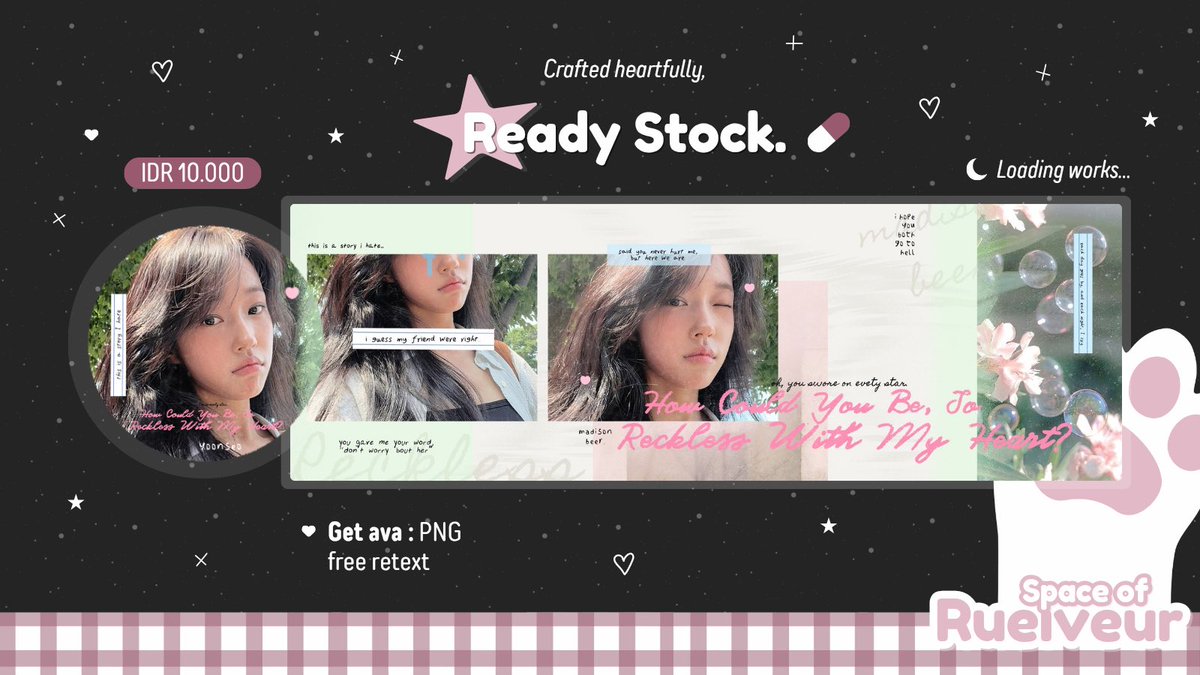 rueiveur's tweet photo. ┈ help repost? thank you! 🐰

halo aku ada layout aktris go younjung dan roh yoonseo 💞 prici tertera di pict dan siap untuk dijemput! <3 

[ #bealanja ] https://t.co/OM3NSQFlwl