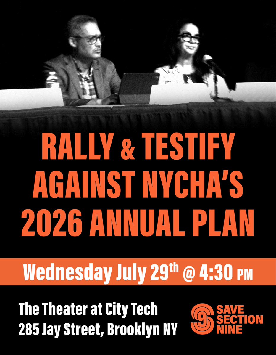 ramonathemona's tweet photo. Tonight we deliver a massive response to @NYCHA join us! https://t.co/AazLbr43Td #savesection9 #nycha #keeppublichousingpublic https://t.co/rfEv1aZOyo