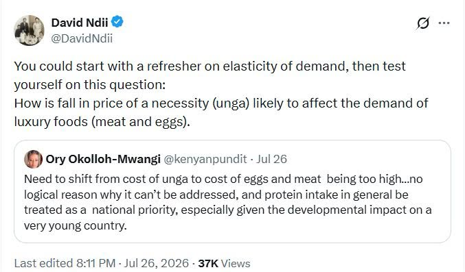 ephraimnjegafan's tweet photo. As a country, you know you are in a lot of trouble when the president's obese chief economic adviser thinks that a balanced diet is a luxury. Protein consumption is one of the most basic indicators of economic development. https://t.co/0lSegWFSeC
