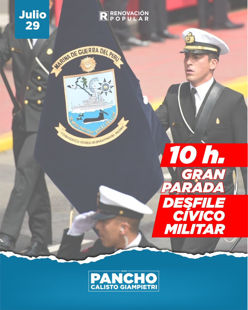CalistoGiampiet's tweet photo. #GranParada #DesfileCívicoMilitar
#PanchoCalisto #DespiertaPerúDespierta https://t.co/oBI0hA9EUu