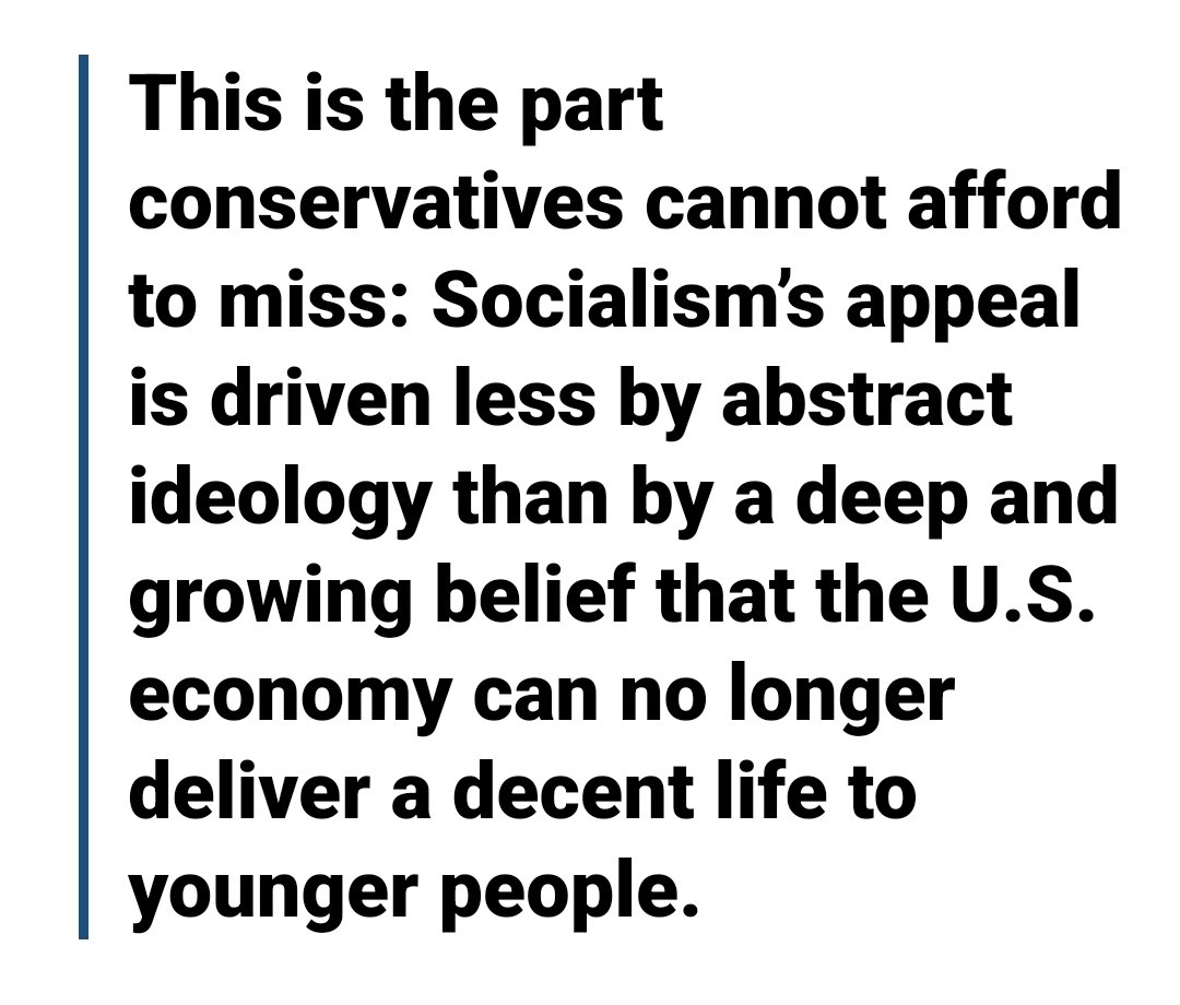LPMisesCaucus's tweet photo. @ASavageNation Boomercons like you who condescend to youth that they're lazy &amp; whining when they complain the economy is rigged against them (before you preach how God commands us to serve a genocidal foreign ethnostate at the expense of our own country) help push young people to socialism. https://t.co/l9xaJWubmW