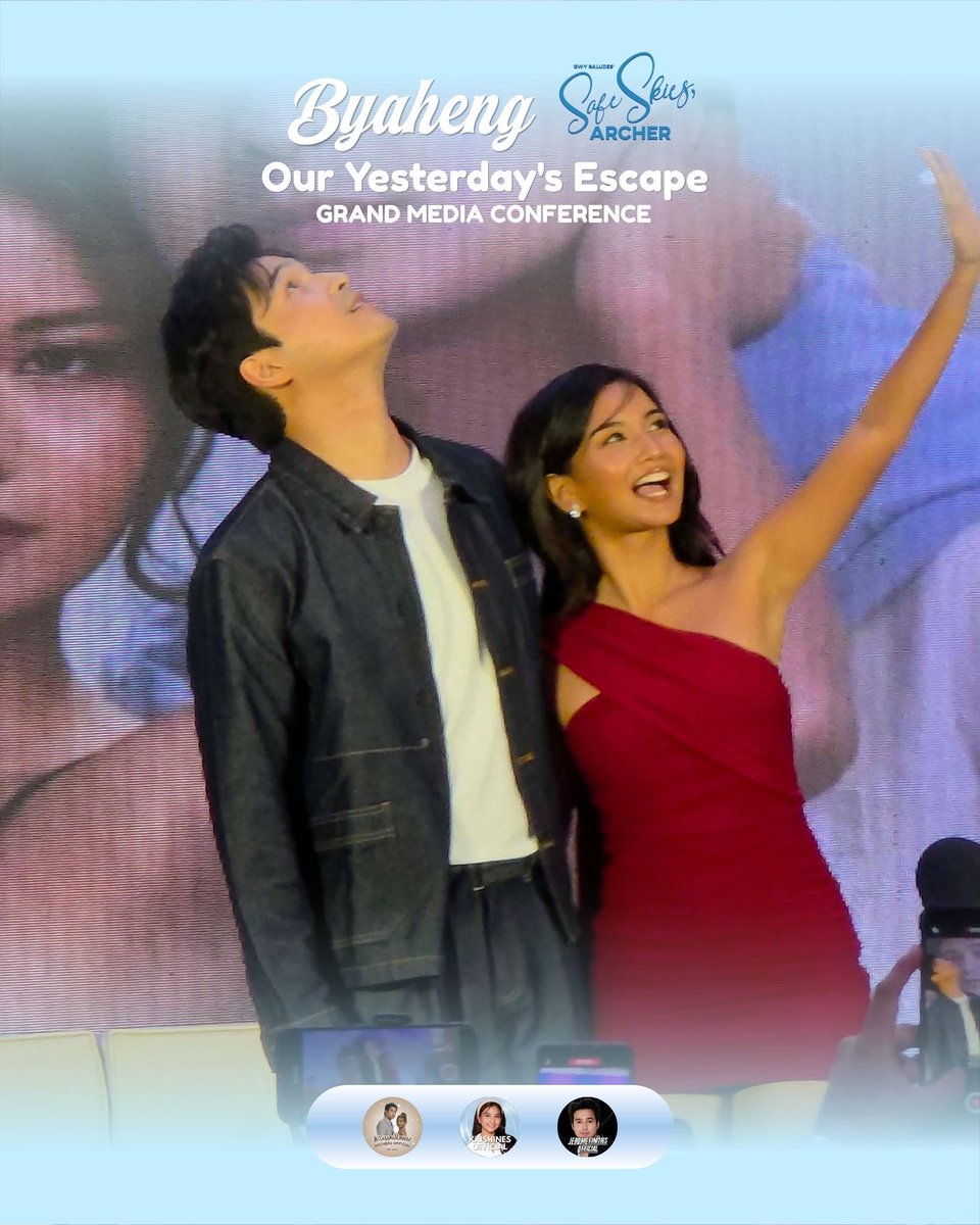 KJArchersOFC's tweet photo. Ang ating pinakamamahal na flight attendant at pilot engineer.

Hi, KrisshRome!

It's so nice to see you both together again—sharing one stage, one frame, and so many smiles. Mahal namin kayo! 🤎💙🖤

THE ESCAPE BEGINS

#OYEGrandMediaCon 
#KrisshRome https://t.co/pvq5ZlizOM