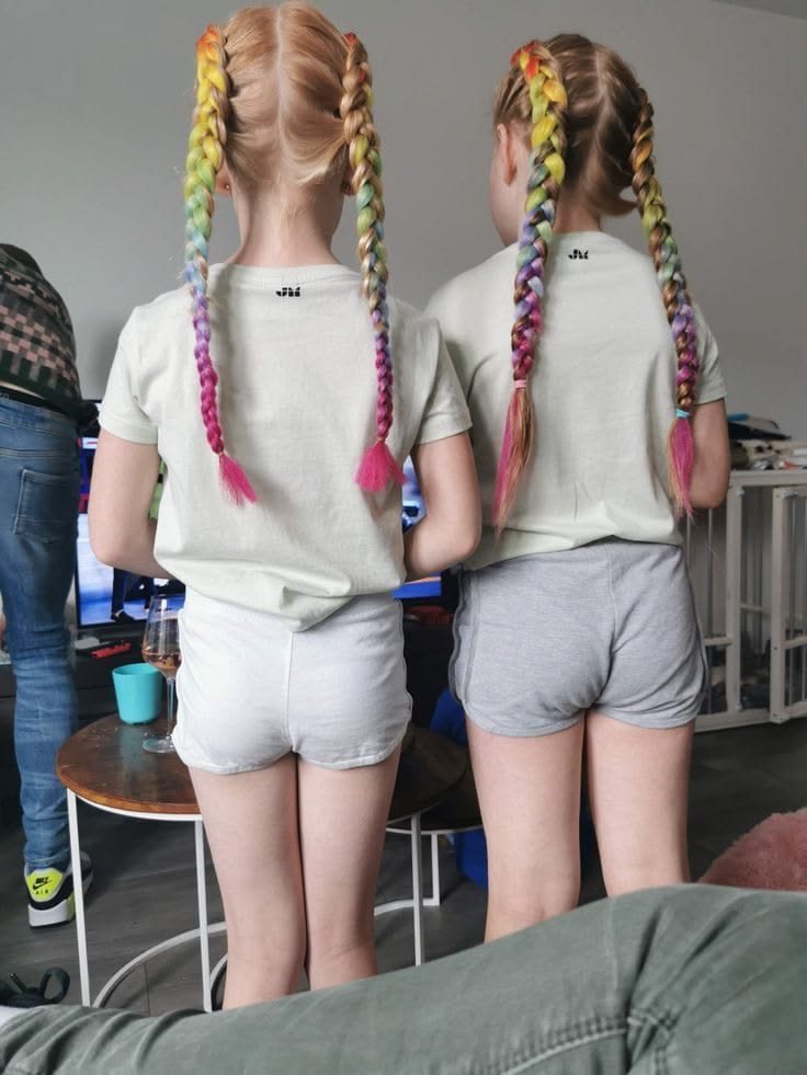 annaruralcam's tweet photo. I did the girls' hair - I'm a pro! 😁 #farmgirls #teenagegirls #teenagers https://t.co/C9NO0F2kv3