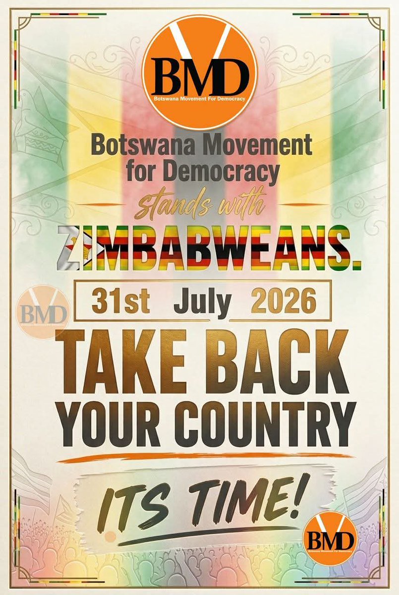 JaYMuchy1's tweet photo. March&amp;March Zimbabwe 🇿🇼 31st July 2026. Handei 🇿🇼✊🏿 https://t.co/XfNxdSbYeG
