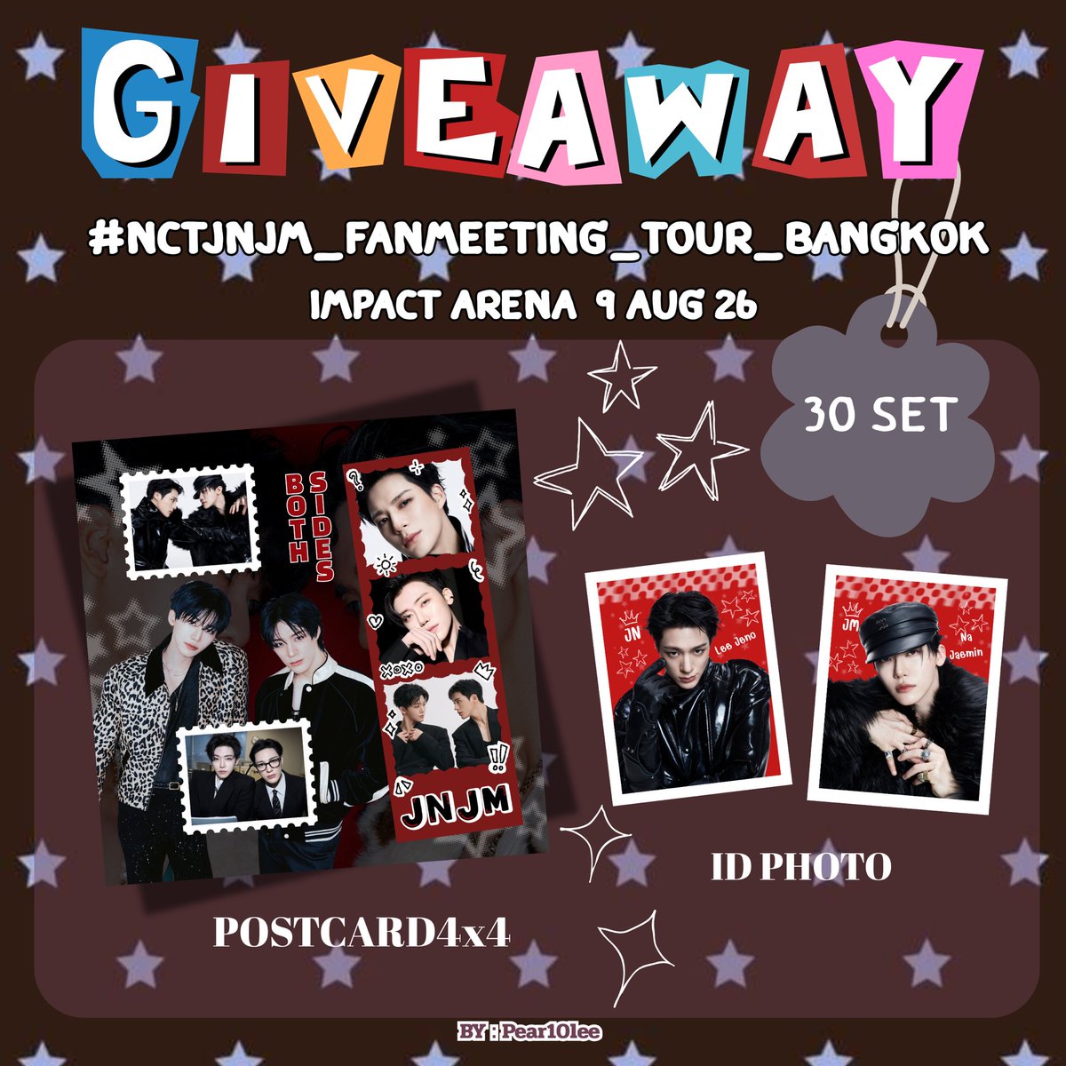 pear10lee's tweet photo. •✧ Pls rt ✧•  
‧₊˚ ☆GIVEAWAY☆ ‧₊˚ 
          JNJM 🐶🐰

• POSTCARD 4x4 
• ID PHOTO 
       30 SET  

🗓️  :9 aug  2026
📍  : impact arena
⏰  : tba

rt & show this tweet
#NCTJNJM_FANMEETING_TOUR_in_BKK   #NCTJNJM_FANMEETING_TOUR_BANGKOK   #NCTJNJM_FANMEETING_TOUR  #NCTJNJM_FANMEETING_TOUR_DUALITY