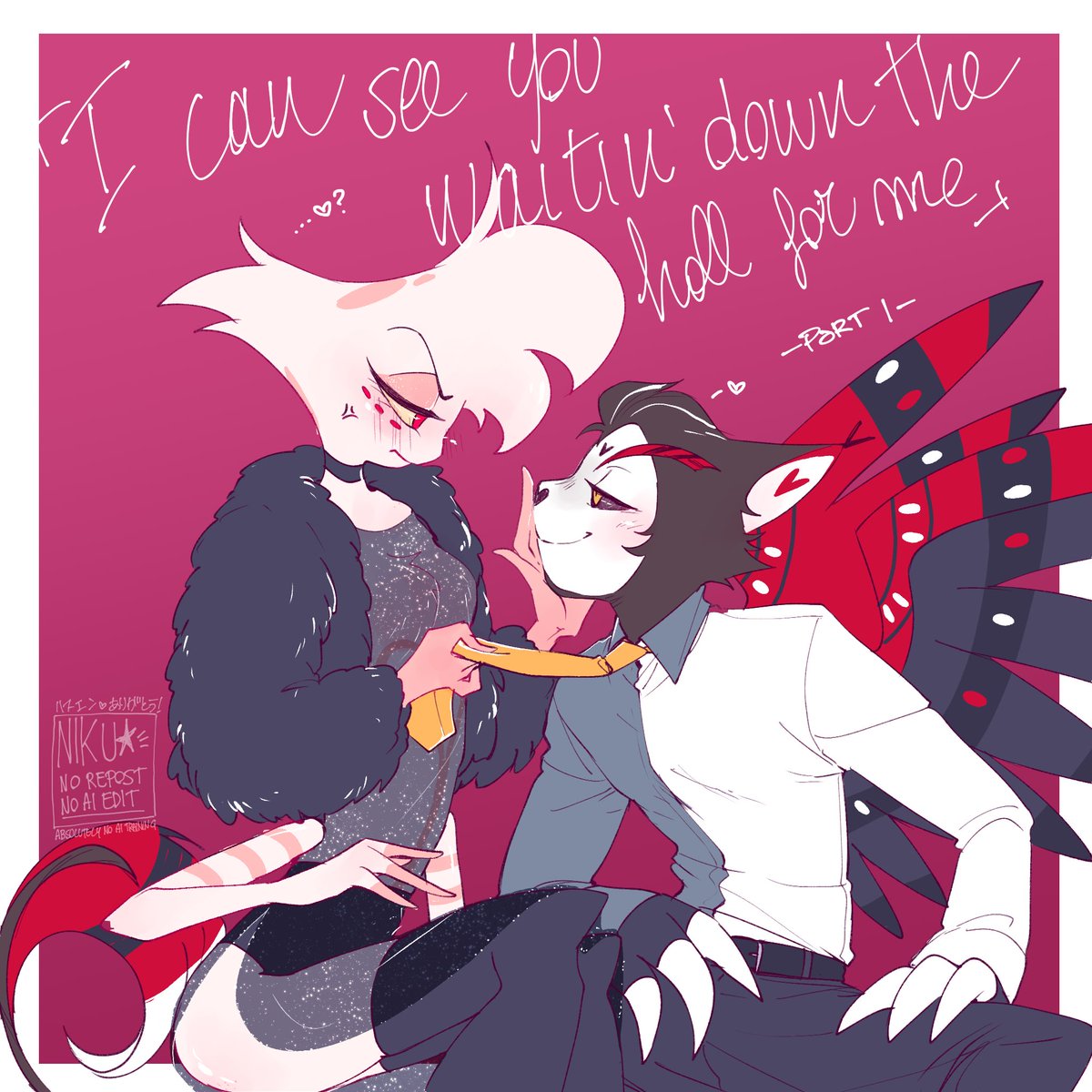 nikuyasaitame's tweet photo. Fusionozon and I have cooked up a little Overlord x Overlord huskerdust smut thing that was supposed be a one-shot but now it’s a 4-parter 😌✨ cause apparently you can’t stop the smut if it’s us

Ch1 is already out! Ch2 will be posted tomorrow 🫰
↓↓link! https://t.co/AuSgOXFiWG