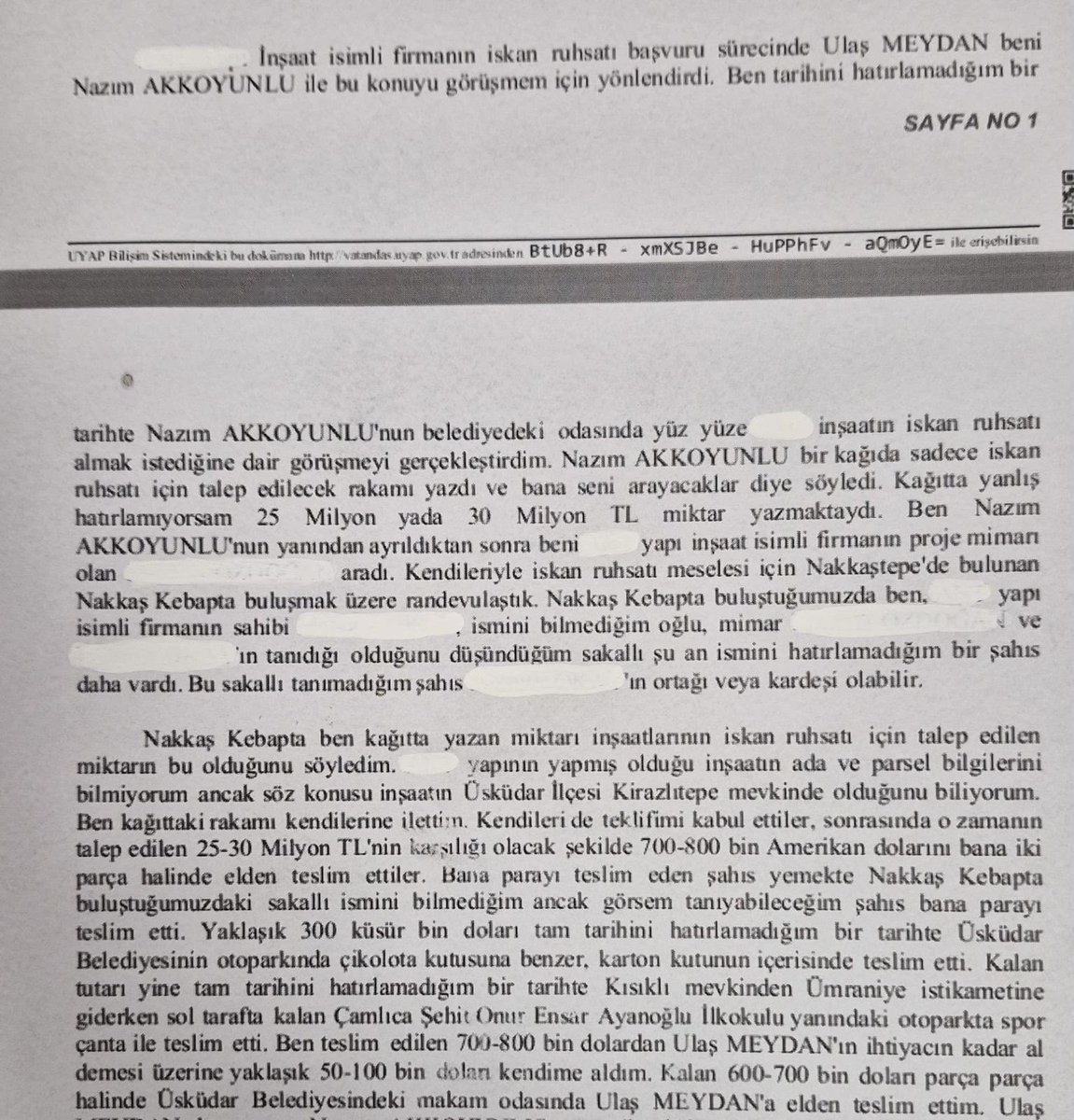 haberaktifcom's tweet photo. - Tutar net değil
- Tarih hatırlanmıyor
- Kişiler tam olarak teşhis edilmiyor
- Projeye ilişkin bilgiler eksik
- Hafızaya dayalı anlatım
- Teslimatların doğrulanma ayrıntısı yok

Yapay Zeka Gemini’nin ‘en basit sürümü’, Üsküdar Belediye Başkanı Sinem Dedetaş‘ın gözaltına alınmasına neden olan “itirafçı müteahhitin” ifadesindeki tutarsızlıkları analiz etti:

- Tutar net değil: Talep edilen miktar için “yanlış hatırlamıyorsam 25 milyon ya da 30 milyon TL” diyor. İddia edilen rüşvetin miktarı kesin ifade edilmiyor.

- Tarih hatırlanmıyor: Görüşmenin tarihi belirtilmiyor. Para teslimleri için de birden fazla kez “tam tarihini hatırlamadığım bir tarihte” ifadesi kullanılıyor.

- Kişiler tam olarak teşhis edilmiyor: Buluşmadaki kişilerden biri için “şu an ismini hatırlamadığım”, bir diğeri için ise “ortağı veya kardeşi olabilir” diyor.

- Projeye ilişkin bilgiler eksik: İskan ruhsatına konu olan inşaatın ada ve parsel bilgilerini bilmediğini, yalnızca Kirazlıtepe’de olduğunu söylediğini belirtiyor.

- Para miktarında belirsizlik var: Teslim edilen para için 700-800 bin dolar, kendisine aldığı pay için 50-100 bin dolar, teslim ettiğini söylediği miktar için ise 600-700 bin dolar gibi yaklaşık aralıklar kullanıyor.

- Hafızaya dayalı anlatım: İfade boyunca “yanlış hatırlamıyorsam”, “sanırım”, “hatırlamadığım”, “olabilir” gibi kesinlik içermeyen ifadeler sıkça yer alıyor.

- Teslimatların doğrulanmasına ilişkin ayrıntı yok: Para teslimlerinin tarihine, saatine veya bunları destekleyen somut bir kayıt ya da belgeye bu sayfada yer verilmiyor.