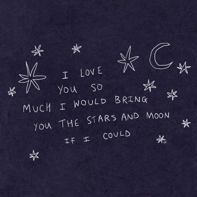 Nightbloomc's tweet photo. I love you so much I would brinh you the stars and moon if I could https://t.co/QzZbuznpu2